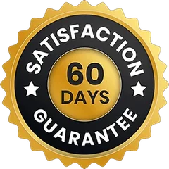 60-day satisfaction guarantee badge